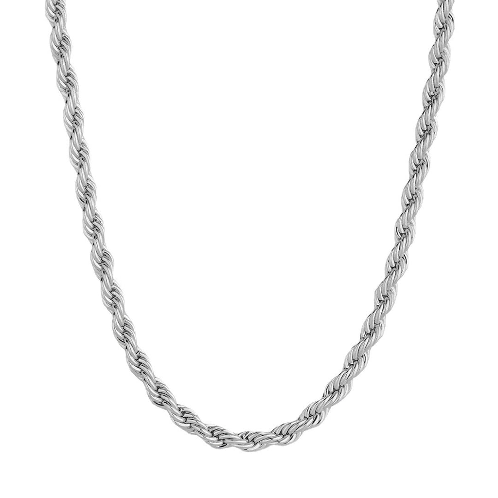 Elegant 18K Gold Twist Steel Necklace