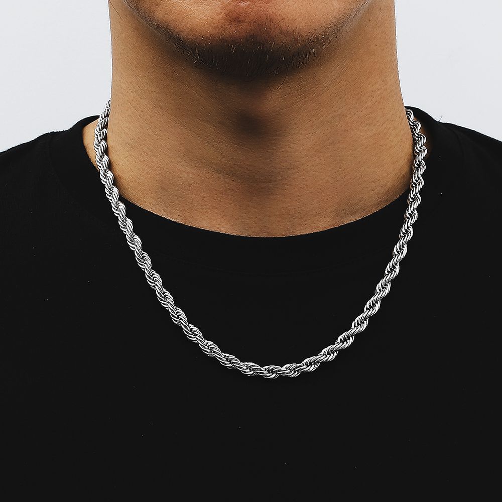 Elegant 18K Gold Twist Steel Necklace